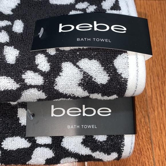 bebe 100% Cotton Towel Set 6-Piece Bath Hand Fingertip - Picture 3 of 12